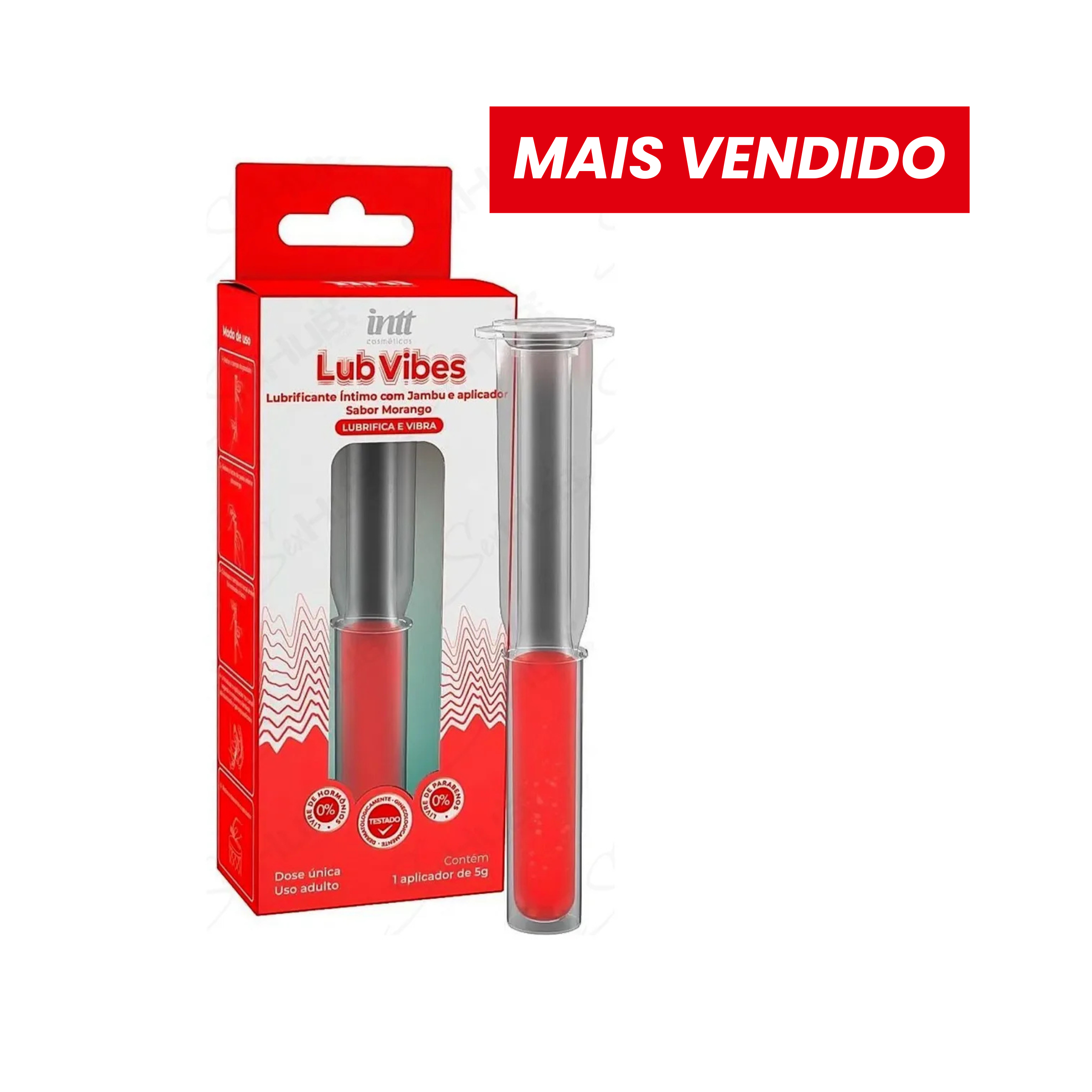 Lubrificante Beijável Xodozinho com Sabor de Morango/Menta – Prazer Intenso e Sensação Vibrante